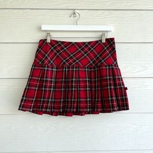 Royal bones plaid mini skirt
